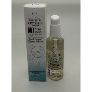 Liquid Oxygen Skincare Acne Regimen Step 1 Acne Wash With Salicylic Acid 20% New